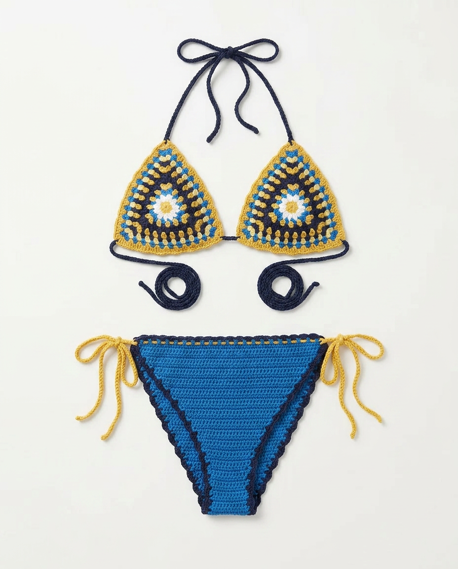 Bikini Azul & Amarillo — 1
