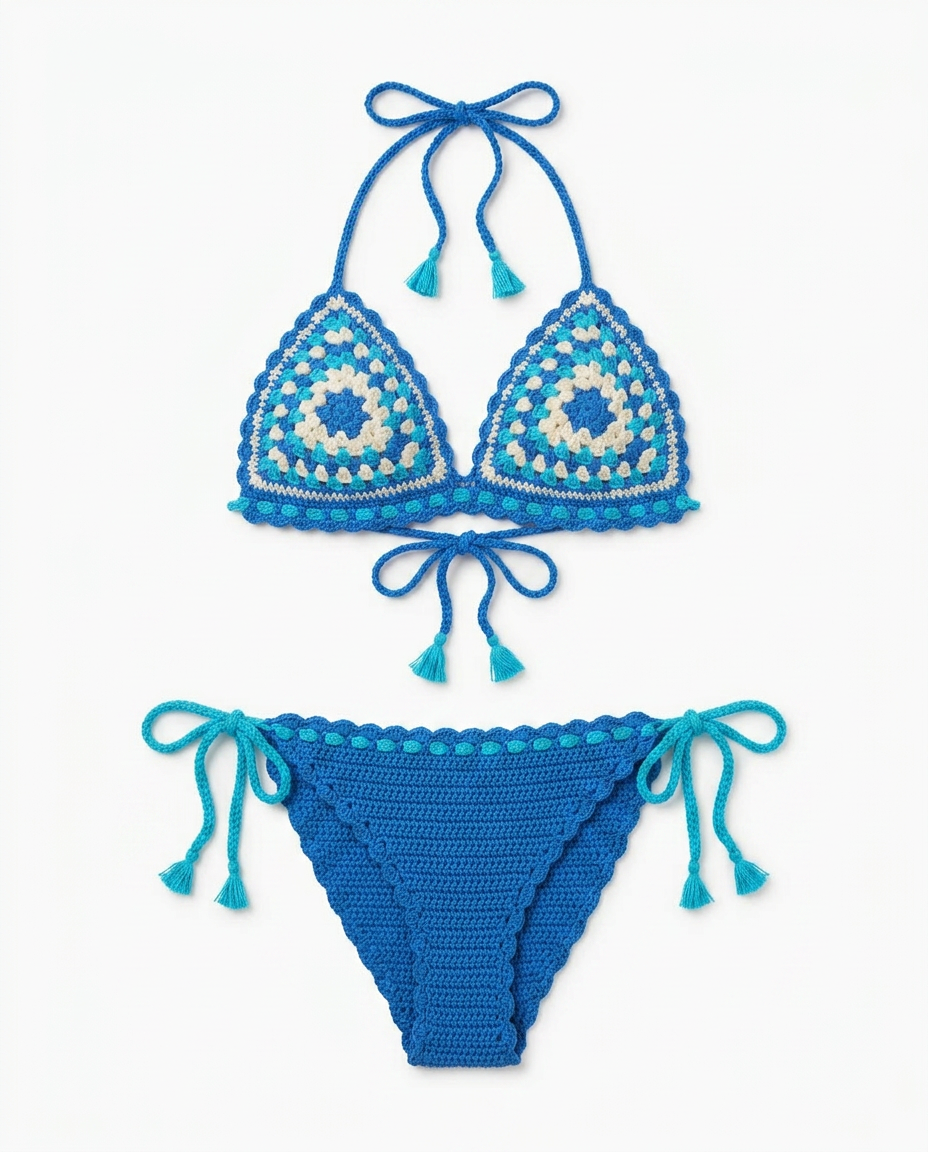 Bikini Azul Granny — 1
