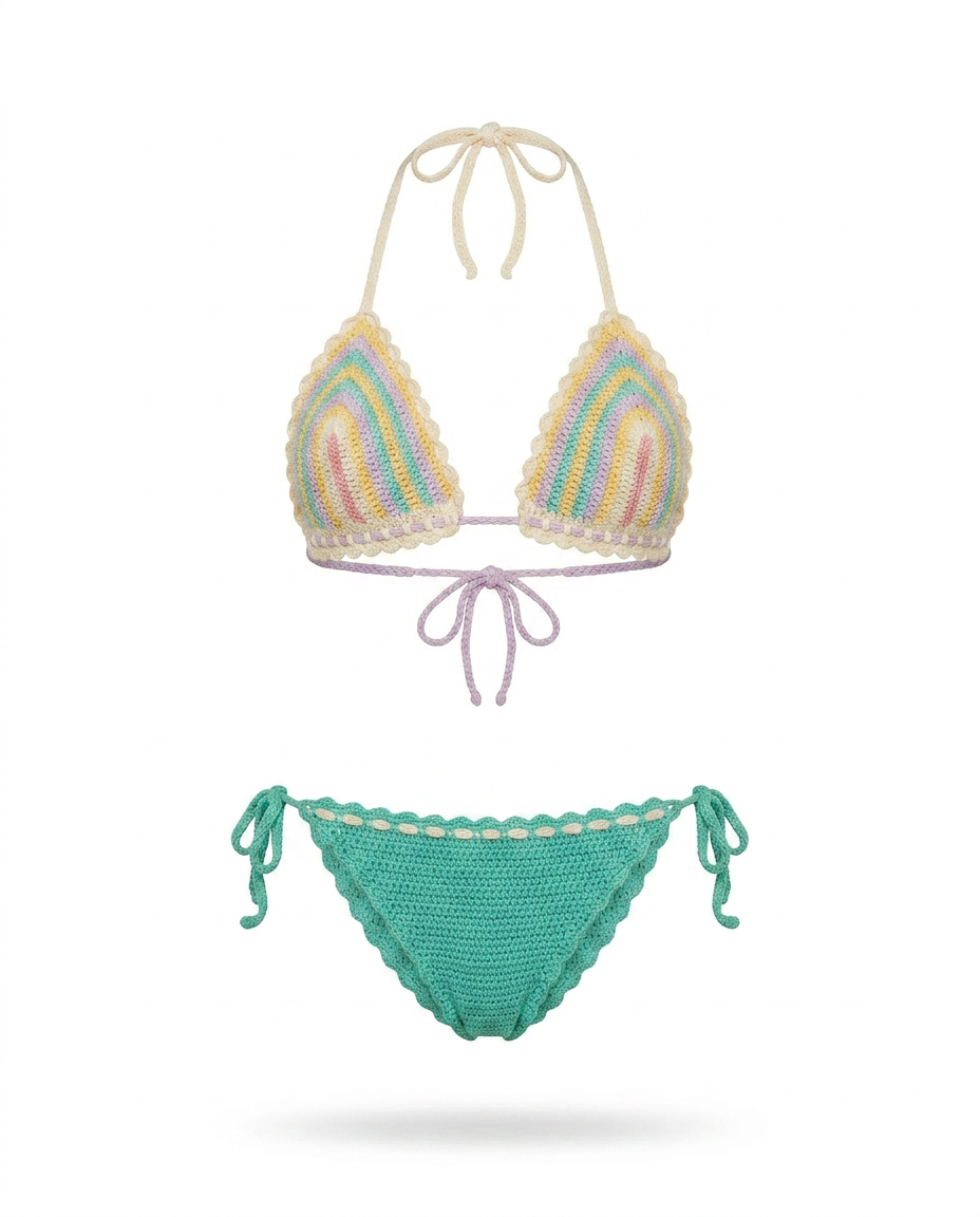 Bikini Pastel & Turquesa — 1