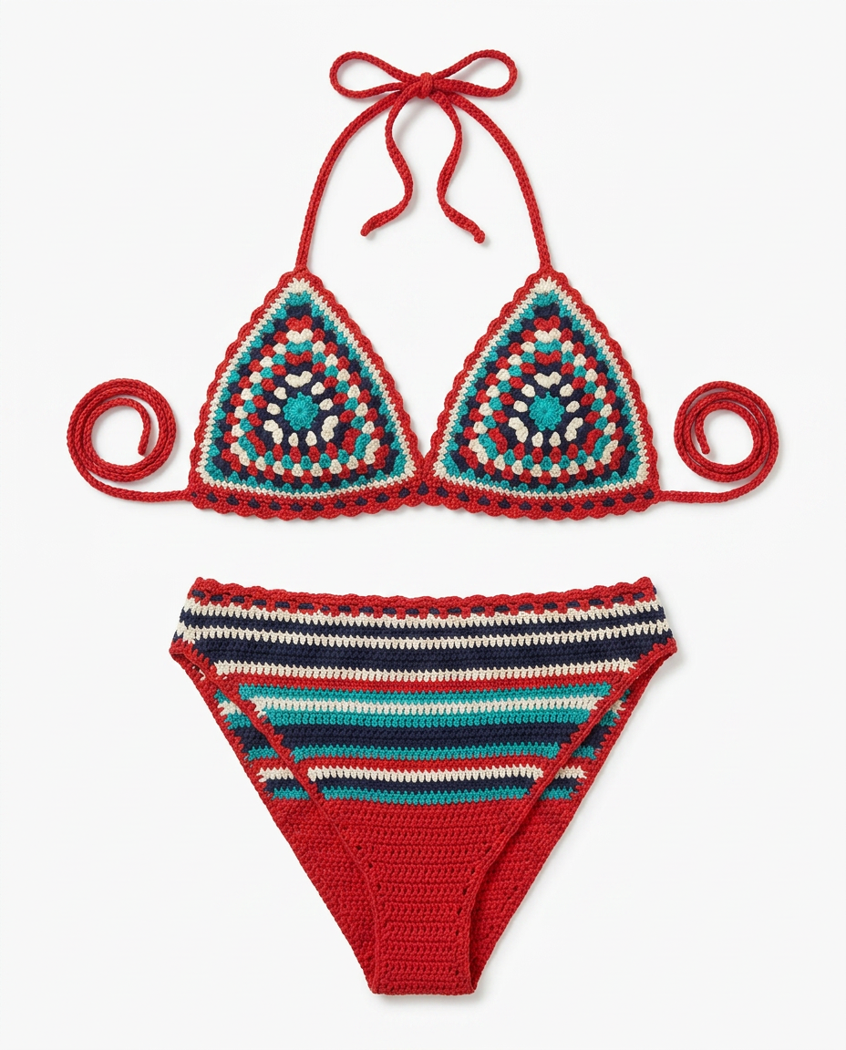Bikini Rojo Granny — 1
