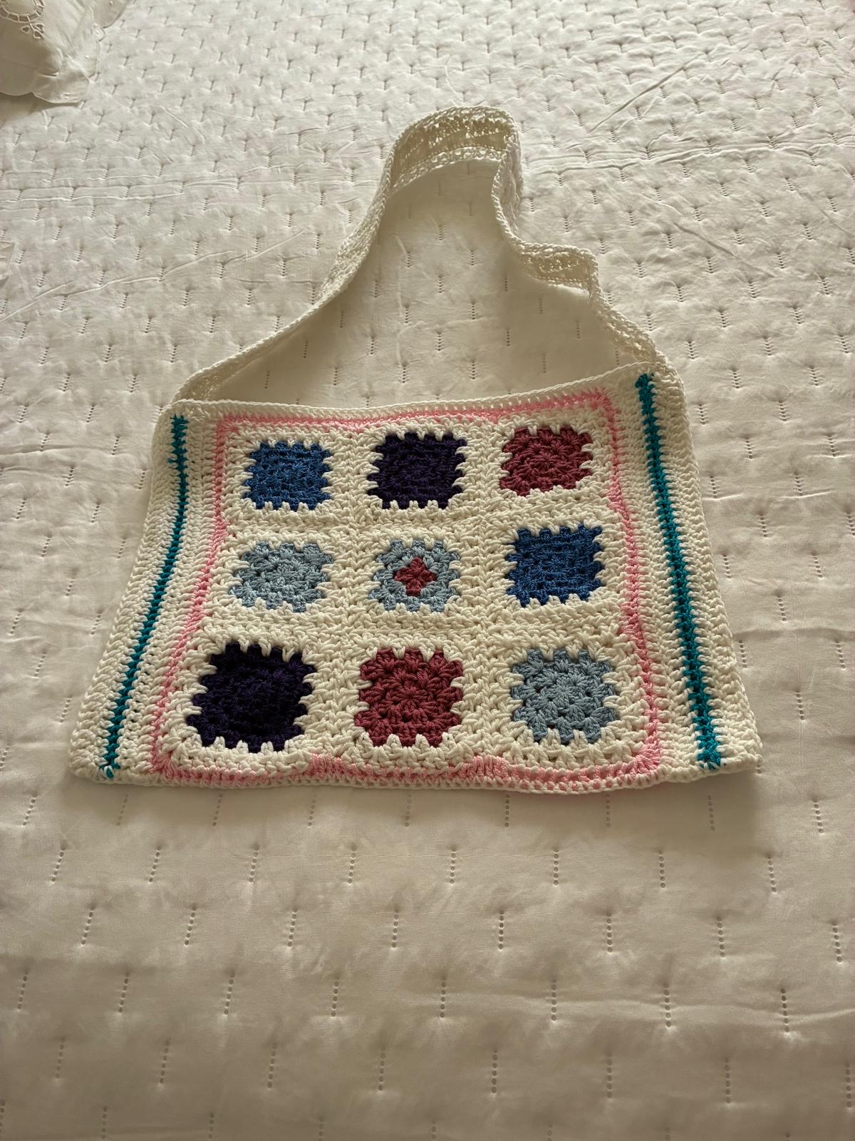 Bolso Tote Crochet Granny — 3