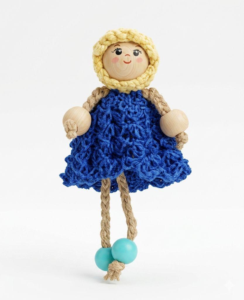 Muñequita Vestido Azul — 1