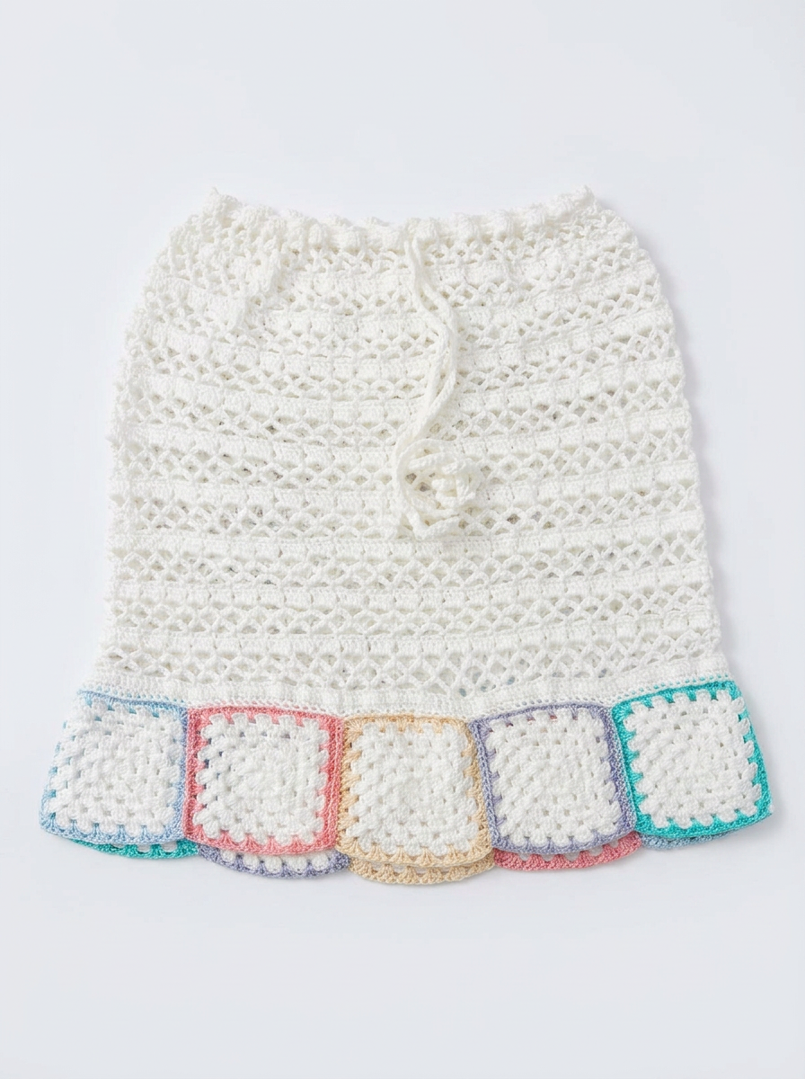 Pareo Falda Crochet con Granny — 1
