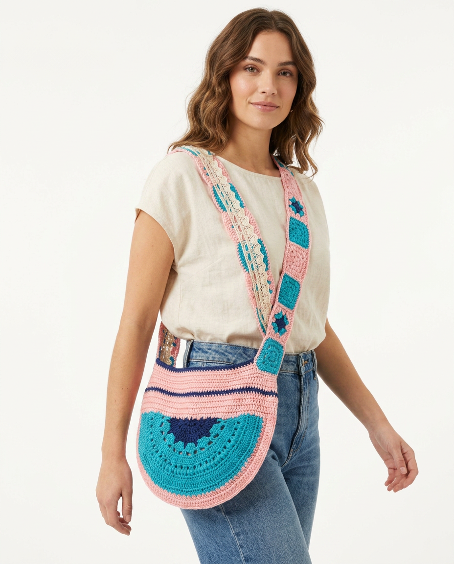 Bolso Turquesa & Rosa — 2